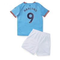 Manchester City Erling Haaland #9 Fotballklær Hjemmedraktsett Barn 2022-23 Kortermet (+ korte bukser)
